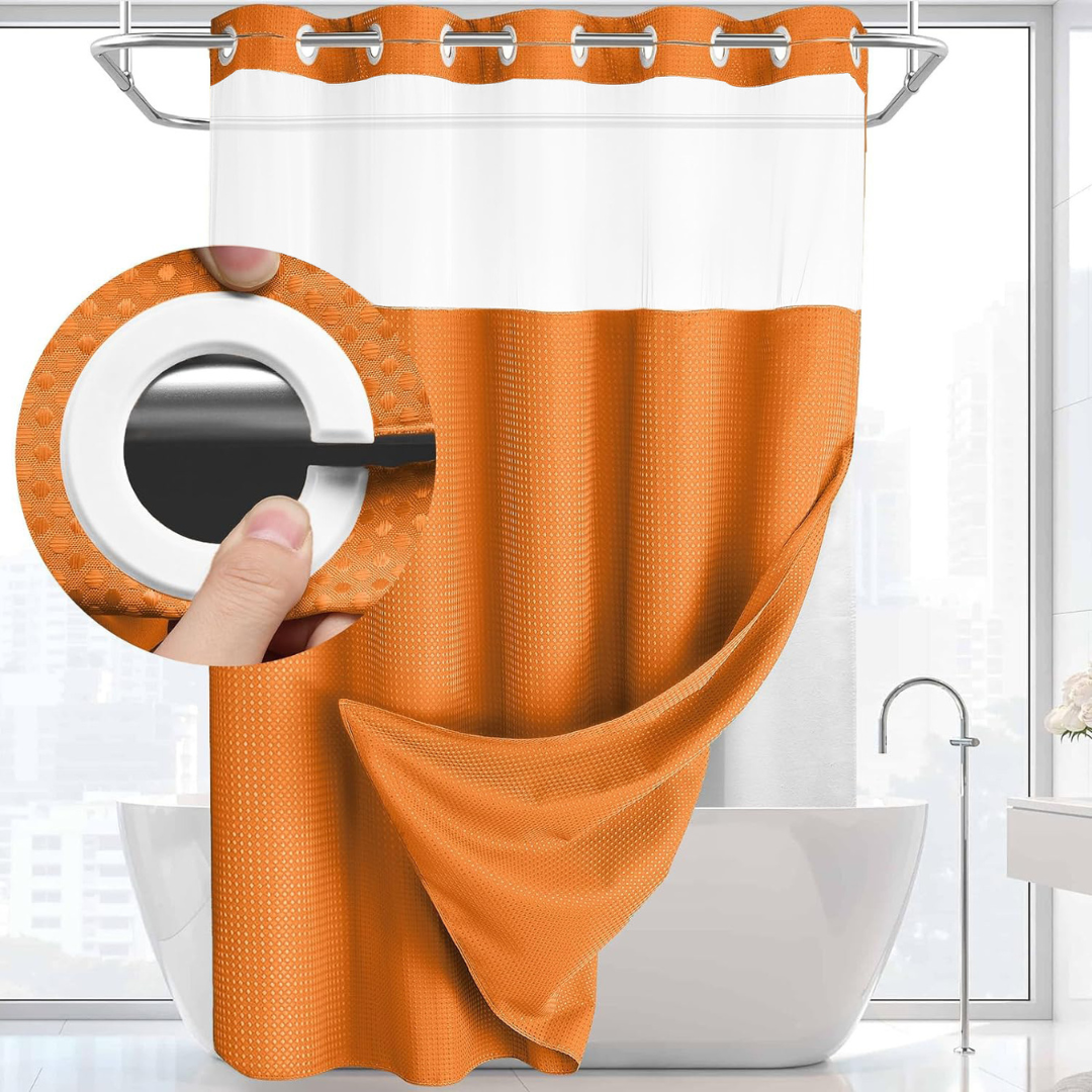 Auron™ - Snap In Shower Curtain and Liner Set