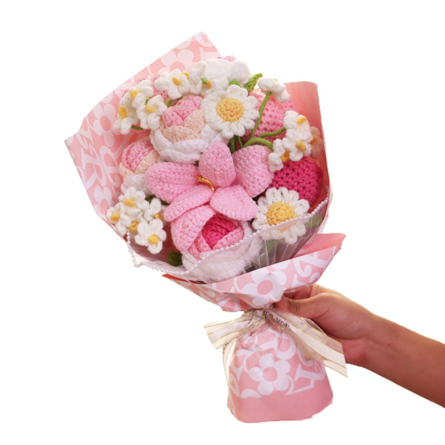 Handmade Crochet Flower Bouquet