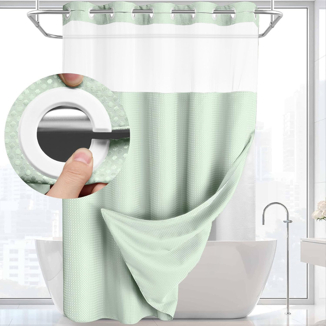 Auron™ - Snap In Shower Curtain and Liner Set