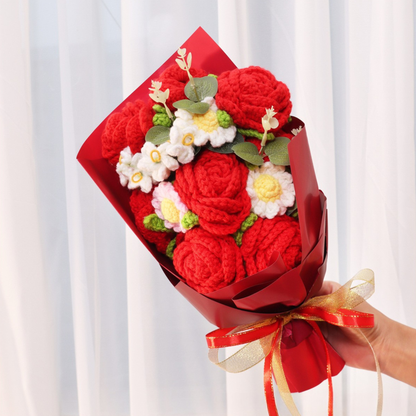 Handmade Crochet Flower Bouquet