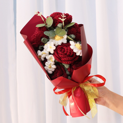 Handmade Crochet Flower Bouquet