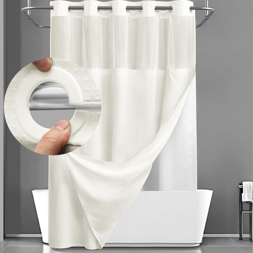 Auron™ - Snap In Shower Curtain and Liner Set