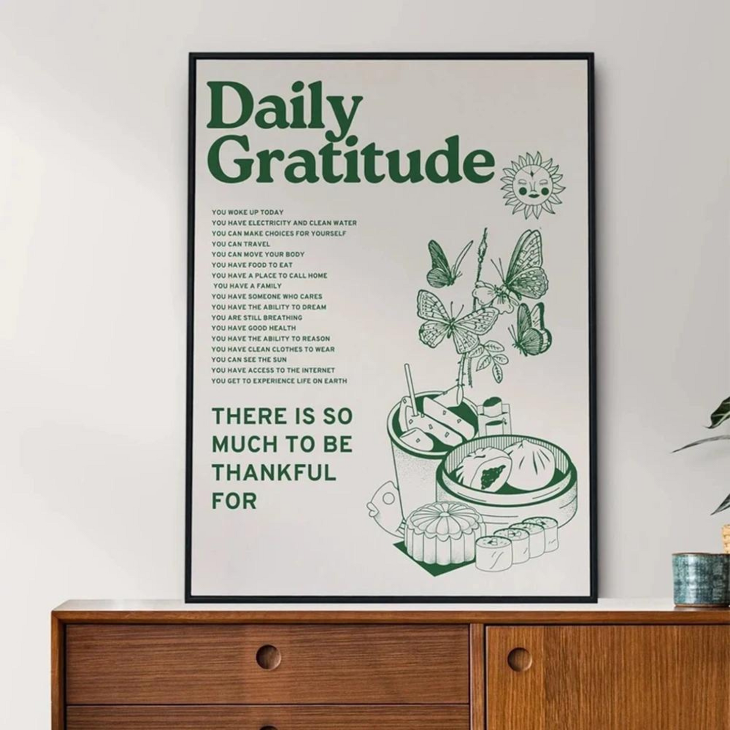 Retro Daily Gratitude Poster