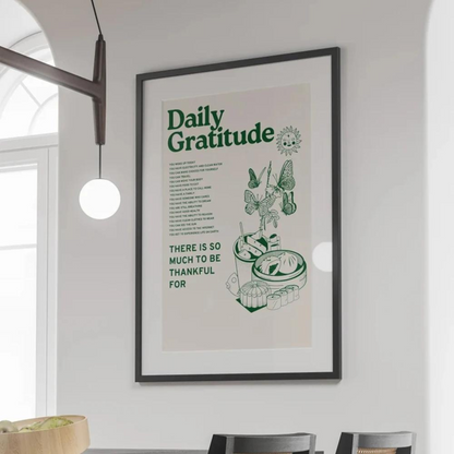 Retro Daily Gratitude Poster