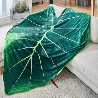 Botanical Harmony Leaf Blanket