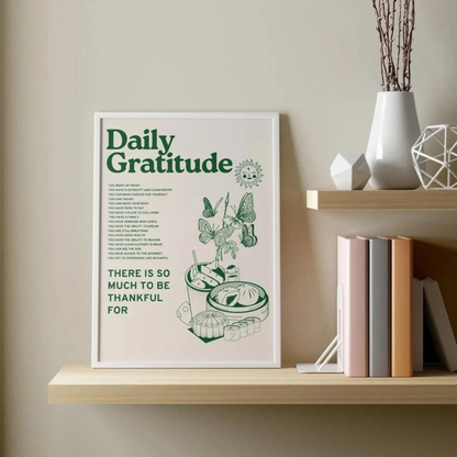 Retro Daily Gratitude Poster