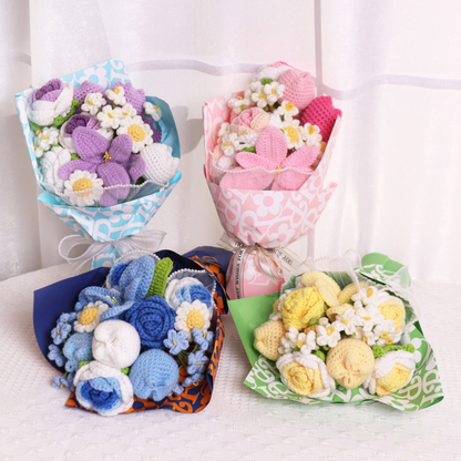 Handmade Crochet Flower Bouquet