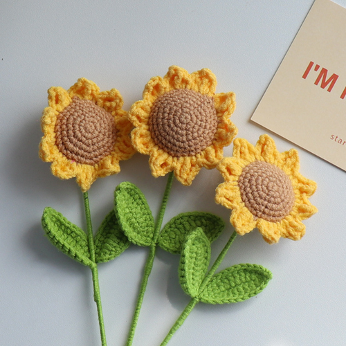 3-Pack Handmade Sunflowers