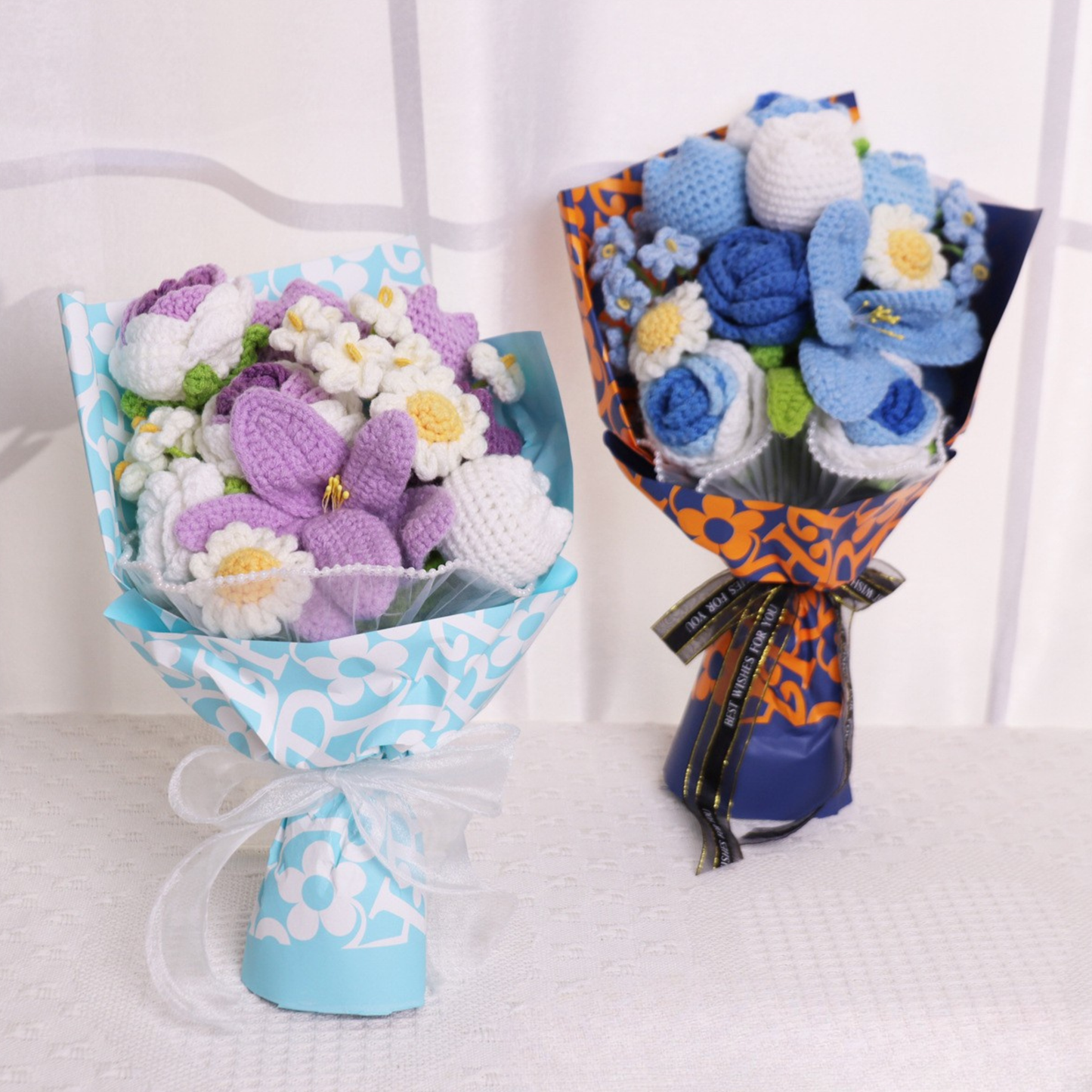 Handmade Crochet Flower Bouquet