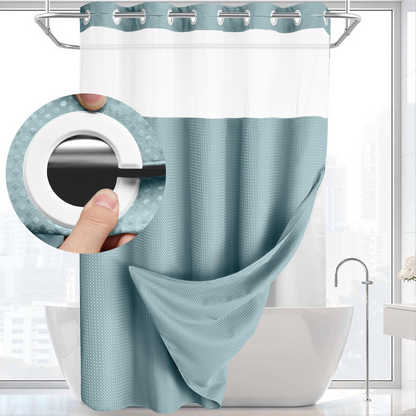 Auron™ - Snap In Shower Curtain and Liner Set