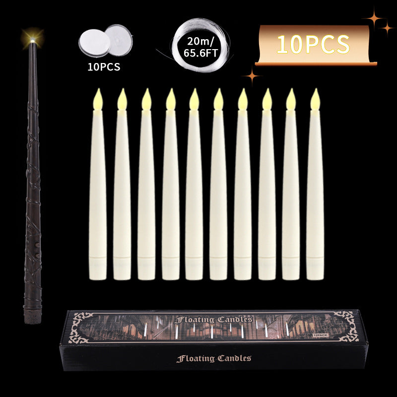 Floating Flameless Candles with Wand Remote